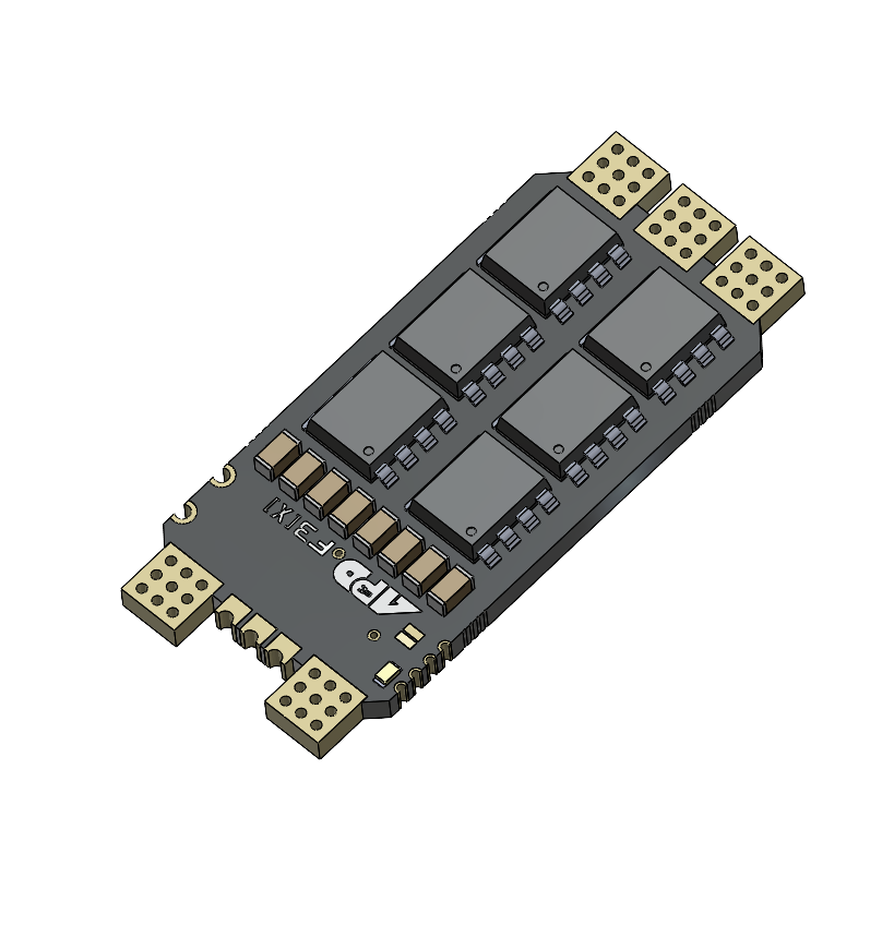 APD F3 80A ESC的详细3D CAD模型